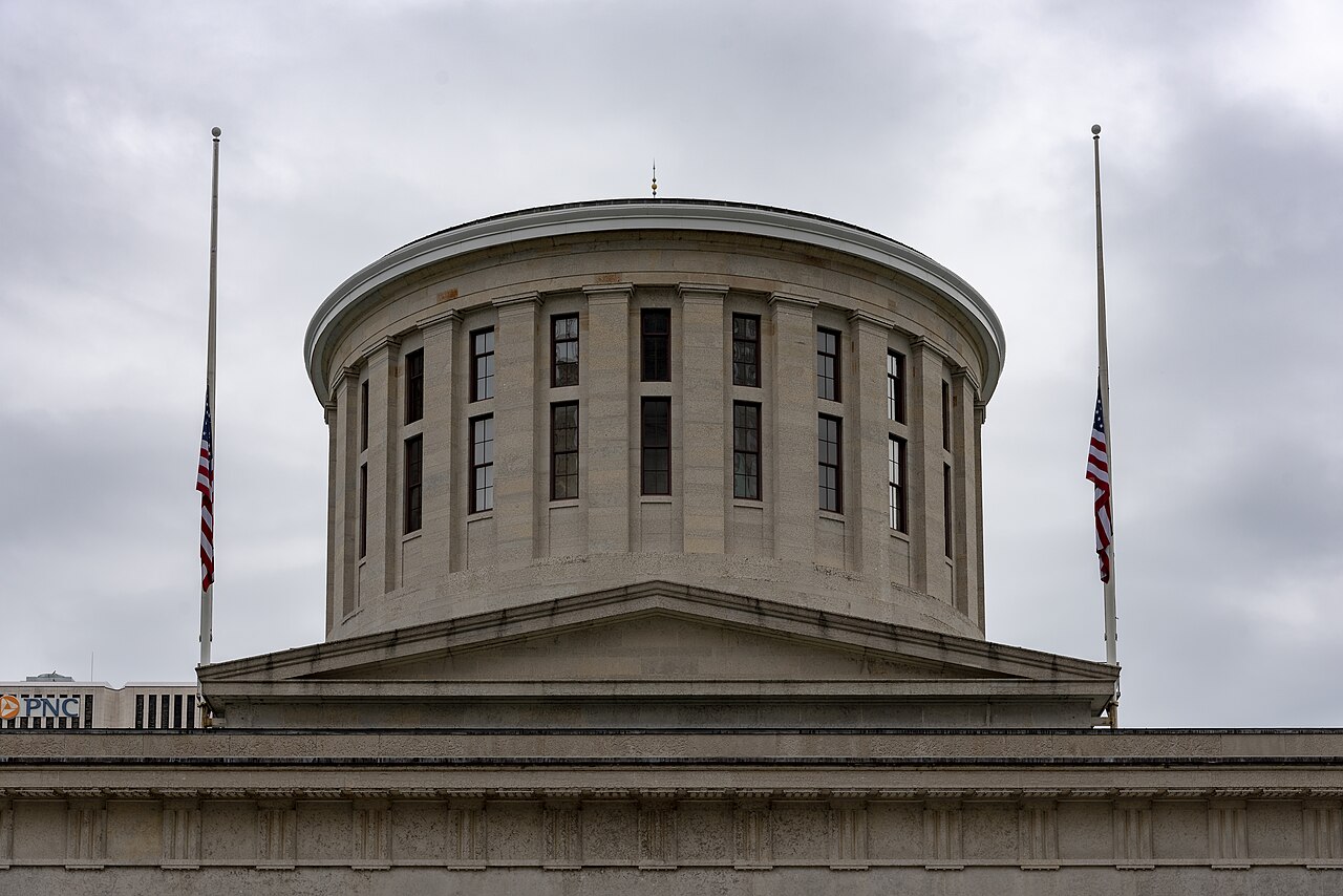 Top of Ohio Statehouse on 9-11 1