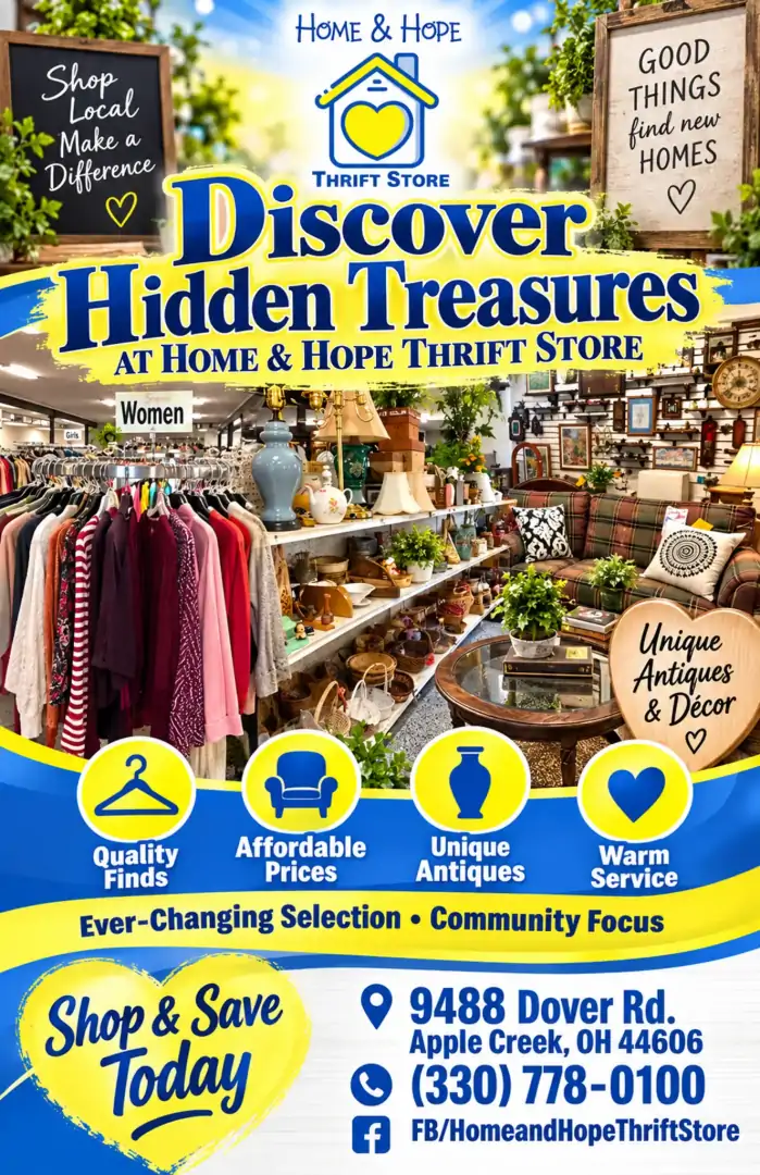 Home & Hope Thrift Store advertisement